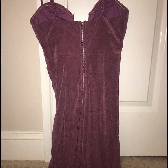 Purple bodycon cocktail dress - Picture 5 of 6